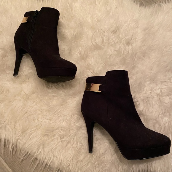 Platform Bootie - Black and Gold - H&M - Size 7/8 - Picture 10 of 10